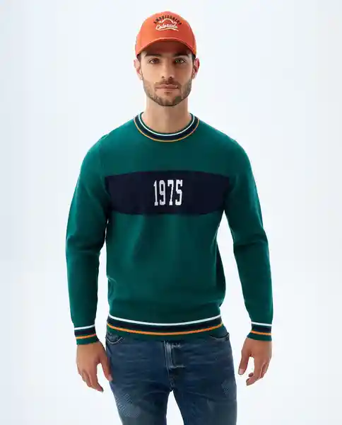 Buzo Hombre Verde Talla XL 889f005 Americanino