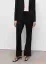 Pantalón Bergen Navy Talla 34 Mujer Mango