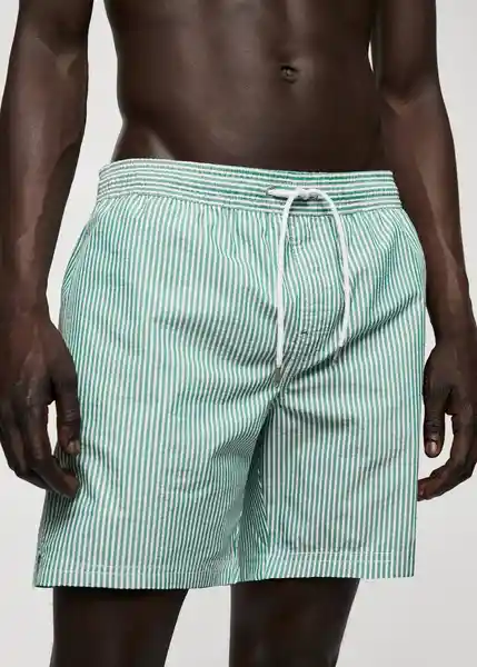 Short Bañador Seer Verde Talla S Hombre Mango