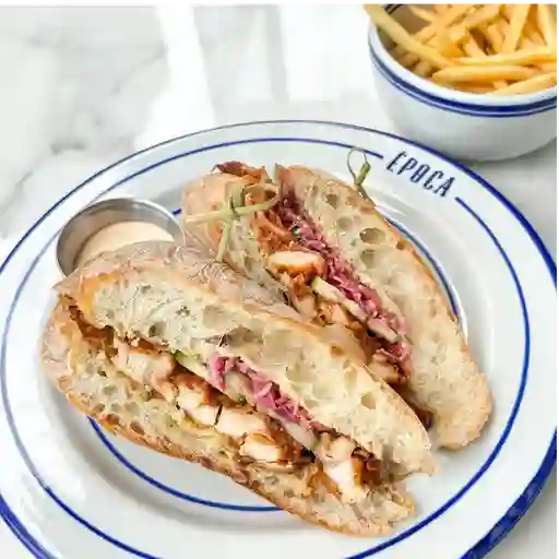 Sandwich crispy orange chicken