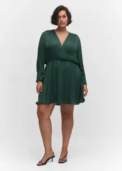 Vestido Mónaco Botella Talla XL Mujer Mango