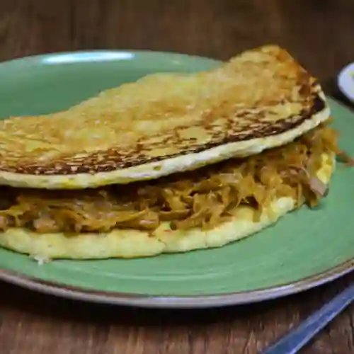 Cachapa con Carne Mechada