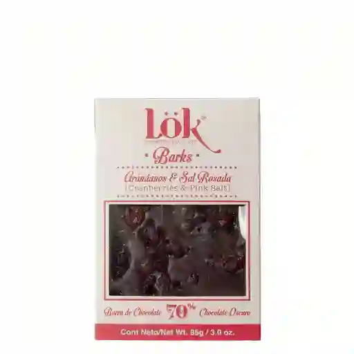 Lok Bark de Arándanos & Sal Rosada Chocolate 70%