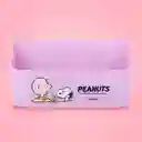 Organizador de Plástico de 5 Compartimentos Snoopy Morado Miniso