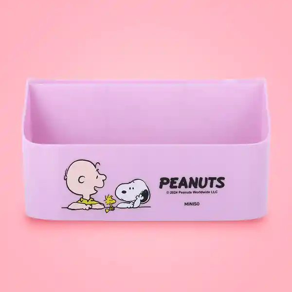 Organizador de Plástico de 5 Compartimentos Snoopy Morado Miniso