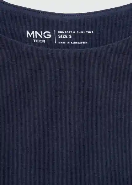 Top Enegyt Navy Talla 22 Teen Niñas Mango