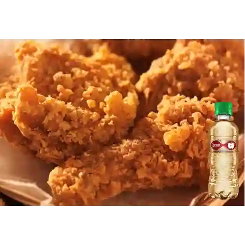 Combo Contramuslo Broaster +Brisa Sabor Manzana 280ml