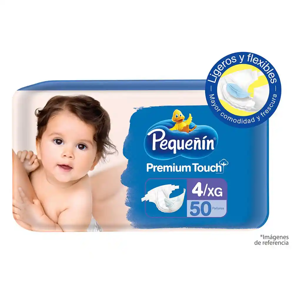 Pequeñín Pañales Desechables Premium Touch Etapa 4 XG