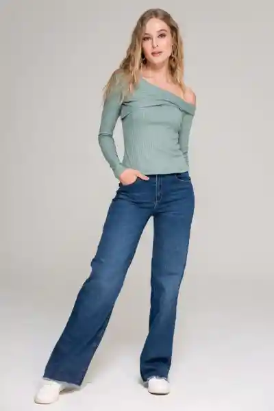 Jean Kenia Color Azul Oscuro Talla 12 Ragged