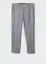 Pantalón Breda Gris Claro Vigoré Talla 42 Hombre Mango