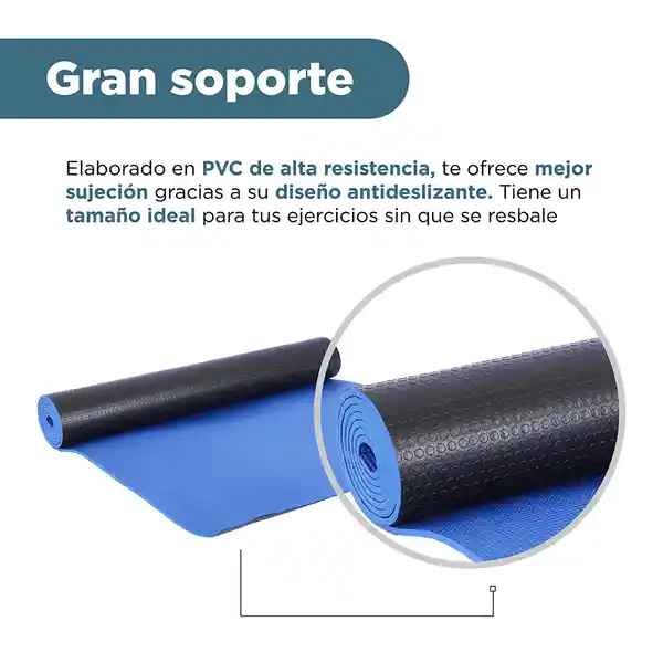 Tapete de Yoga Antideslizante de Doble Cara Negra 5 mm Miniso