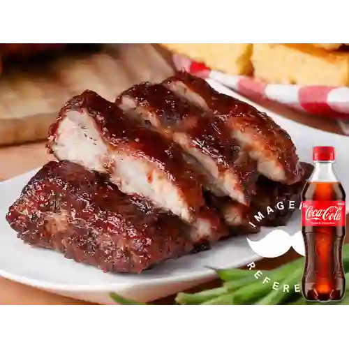 Combo Costillas BBQ + Coca Cola Original 400 ml