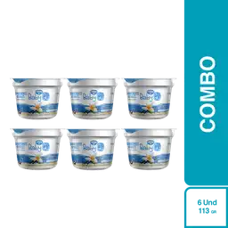 6 x Baby Gu Yogurt Entero Sin Dulce Vainilla Con Probióticos