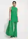 Vestido Esteba Verde Pastel Talla L Mujer Mango