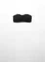 Sujetador Bandeau Negro Talla 21 Niñas Mango