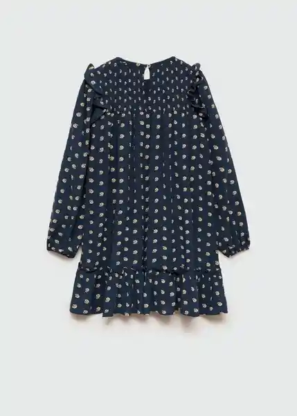 Vestido Isa Navy Talla 09 Niñas Mango