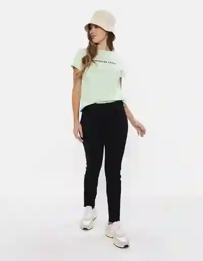 Jean Mujer Negro Talla 12 Regular American Eagle 04324539