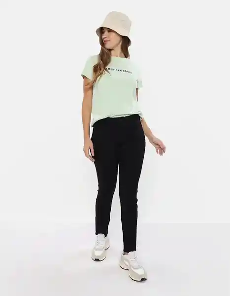 Jean Mujer Negro Talla 12 Regular American Eagle 04324539