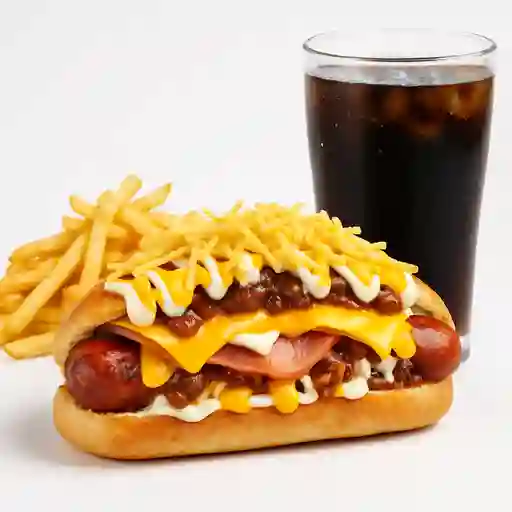 Combina2 Chori Perro con Papas y Bebida