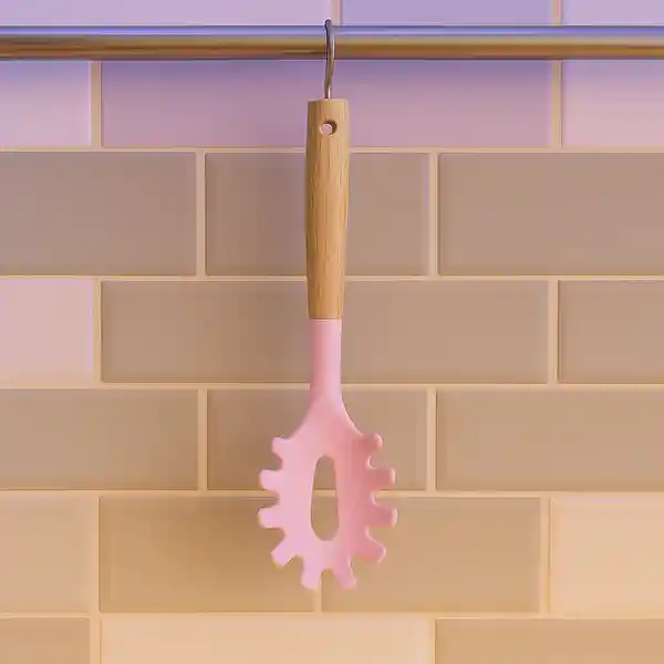 Servidor de Espagueti de Silicona Rosa Miniso
