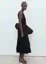 Vestido Laura Negro Talla S Mujer Mango