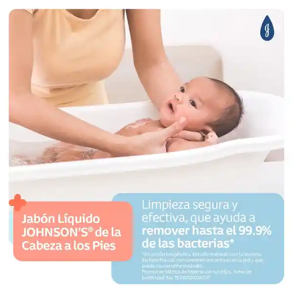 Johnson's Baño Líquido Bebé Cabeza a Pies 400 mL