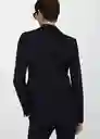 Blazer Paloma Marino Talla 44 Mujer Mango