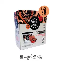 Freezen Pack de Helado con Trocitos de Galleta y Arequipe