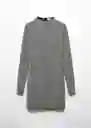 Vestido Larissa Gris Talla XL Mujer Mango