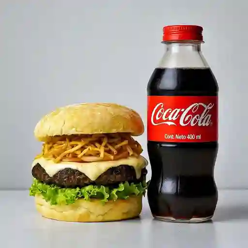 Combo Hamburguesa Sencilla +Cocacola Orig 400ml