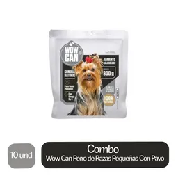 10 x Wow Can Alimento Para Perro de Razas Pequenas Con Pavo