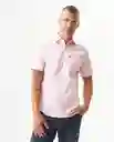 Camisa Carbón Pocket Rosa Manto Claro Talla M Chevignon