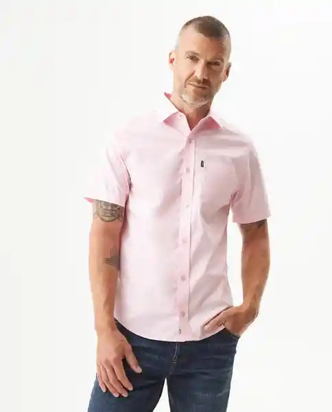 Camisa Carbón Pocket Rosa Manto Claro Talla M Chevignon