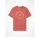 Camiseta Hombre Color Rosado Talla SMALL American Eagle