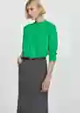 Buzo Jersey Tortu Verde Talla M Mujer Mango