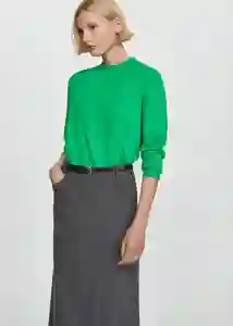 Buzo Jersey Tortu Verde Talla M Mujer Mango