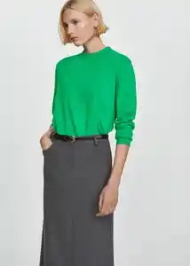 Buzo Jersey Tortu Verde Talla M Mujer Mango