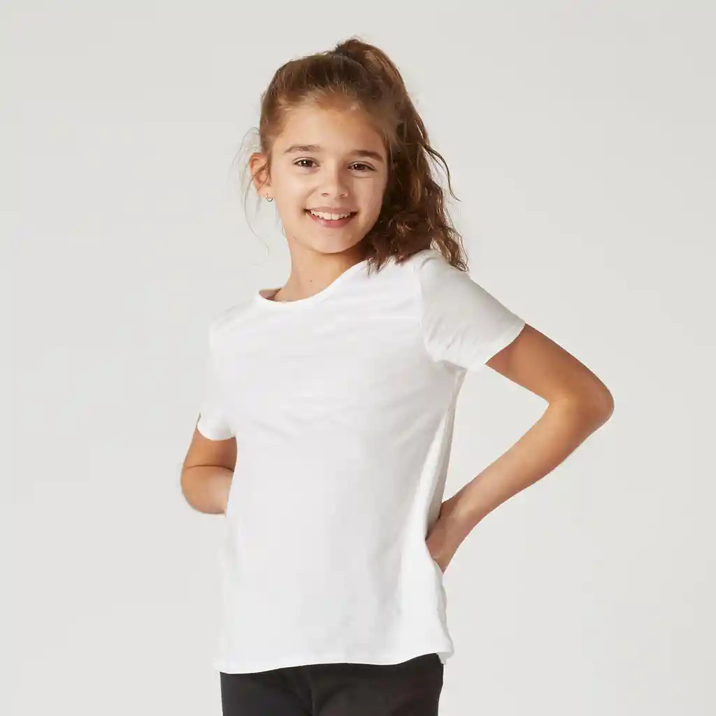 Domyos Camiseta Básica Niño Blanco Talla 123-130 cm 7-8Y 100