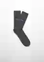 Calcetines Shark Gris Talla 42 Hombre Mango