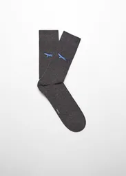 Calcetines Shark Gris Talla 42 Hombre Mango
