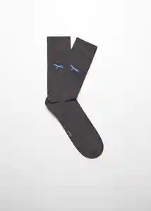Calcetines Shark Gris Talla 42 Hombre Mango