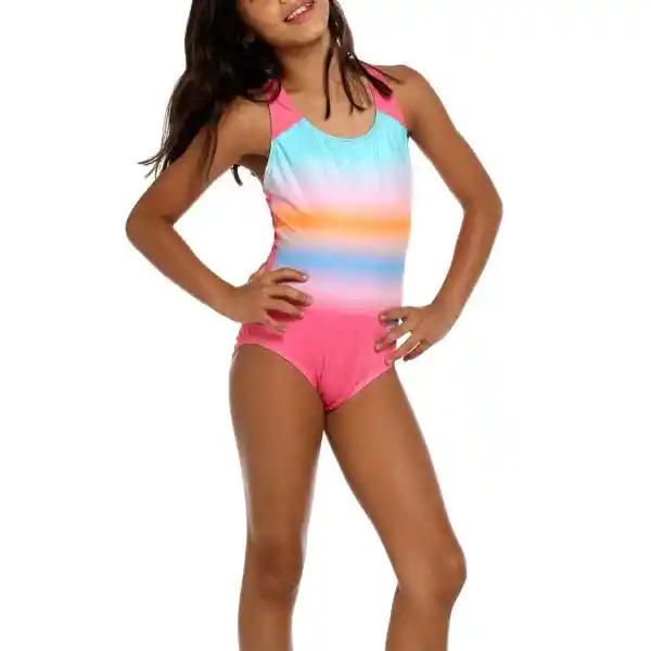 Vestido de Baño Splashback Jr Curious Gradient Talla 16 Speedo