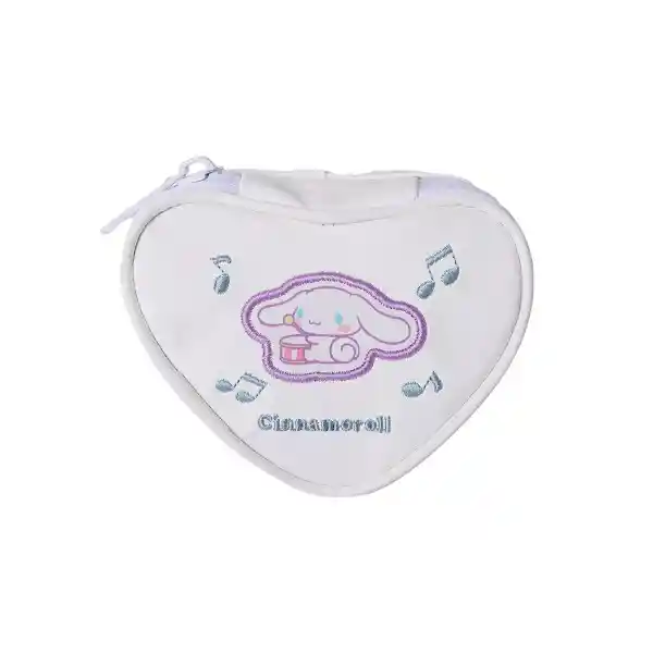 Monedero Con Corazón Bordado Cinnamoroll Serie Sanrio Miniso