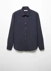 Camisa Sóller Navy Talla XS Hombre Mango