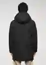 Chaqueta Parka Street Negro Talla XL Hombre Mango