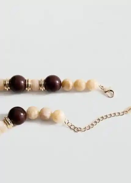 Collar Simone Marrón Talla 99 Mujer Mango