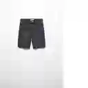 Bermudas John Tejano Negro Talla 06 Niños Mango