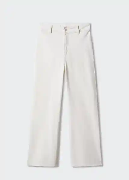 Jean Catherin Off White Talla 50 Mujer Mango