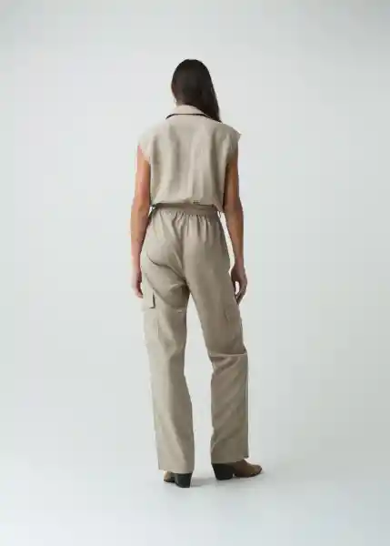 Enterizo Nanis Gris Aluminio Claro Talla L 562G380 Naf Naf