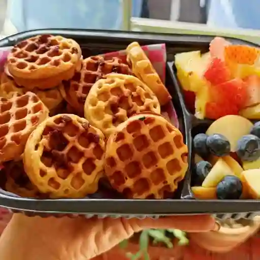 Miniwaffles x8 +jugo natural